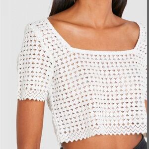 Vero Moda Cropped Crochet Top